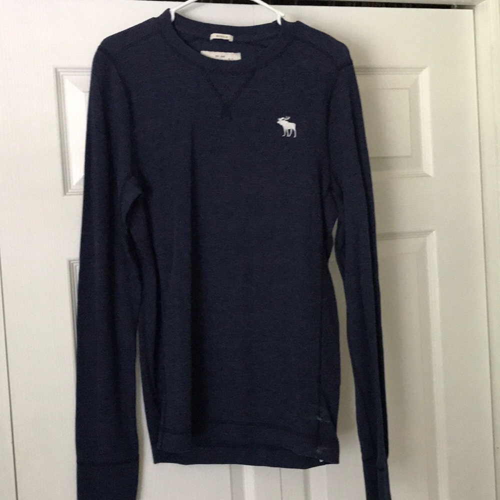 Navy Abercrombie & Fitch long sleeve top